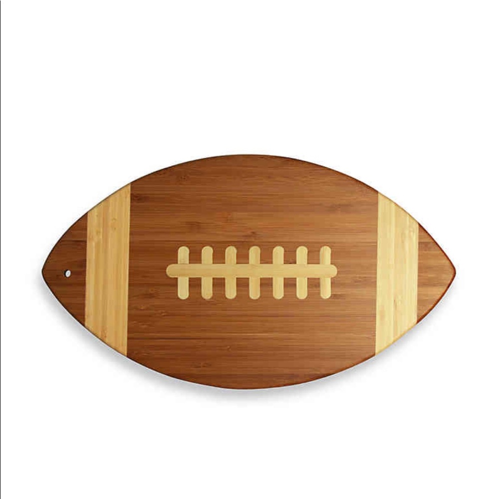 Football Cutting and Serving Board Bamboo Kitchen
